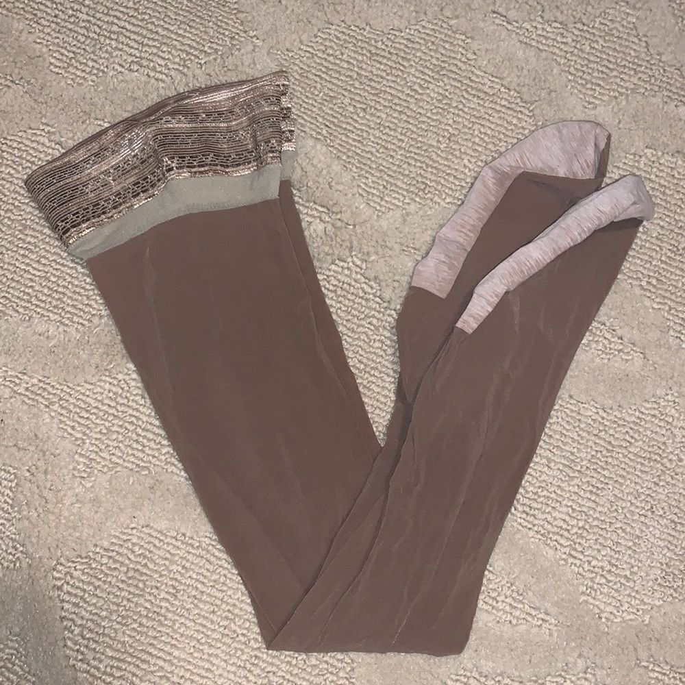 NWOT Vintage MCM tan thigh high stockings. One size